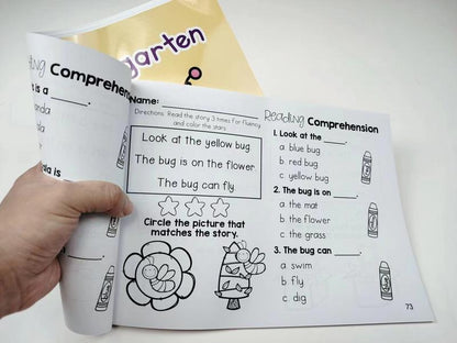120 Reading Comprehension Passages: Independent Story & Recall Workbook for Autistic Learners