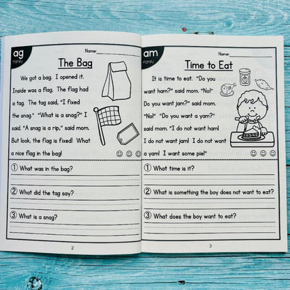 All-in-One Reading Comprehension Passages: Expressive Language & Writing Workbook for Autism