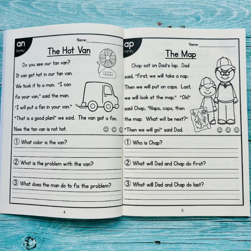 All-in-One Reading Comprehension Passages: Expressive Language & Writing Workbook for Autism