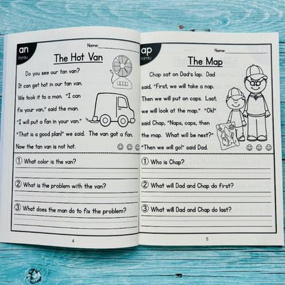 All-in-One Reading Comprehension Passages: Expressive Language & Writing Workbook for Autism