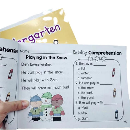 120 Reading Comprehension Passages: Independent Story & Recall Workbook for Autistic Learners