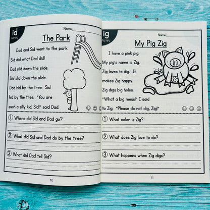 All-in-One Reading Comprehension Passages: Expressive Language & Writing Workbook for Autism